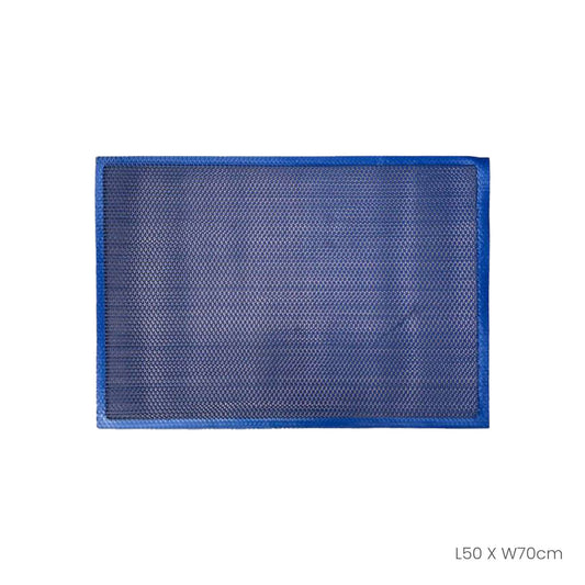 FLOOR MAT 50X70CM/ PLAIN (BLUE) (HFH7037B)