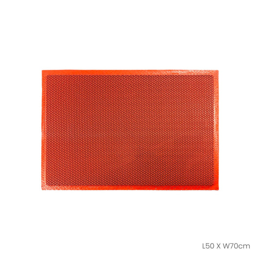 FLOOR MAT 50X70CM/NAMI PLAIN (RED) (HFH7037R)